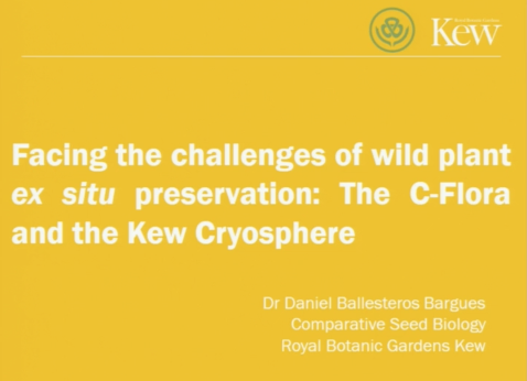 Screenshot of Facing the challenges of wild plant ex situ preservation: The C-Flora and the Kew Cryosphere