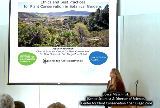 Screenshot from Ethics and Best Practices for Plant Conservation in Botanical Gardens video