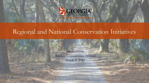 Screenshot of Regional and National Conservation Initiatives video.