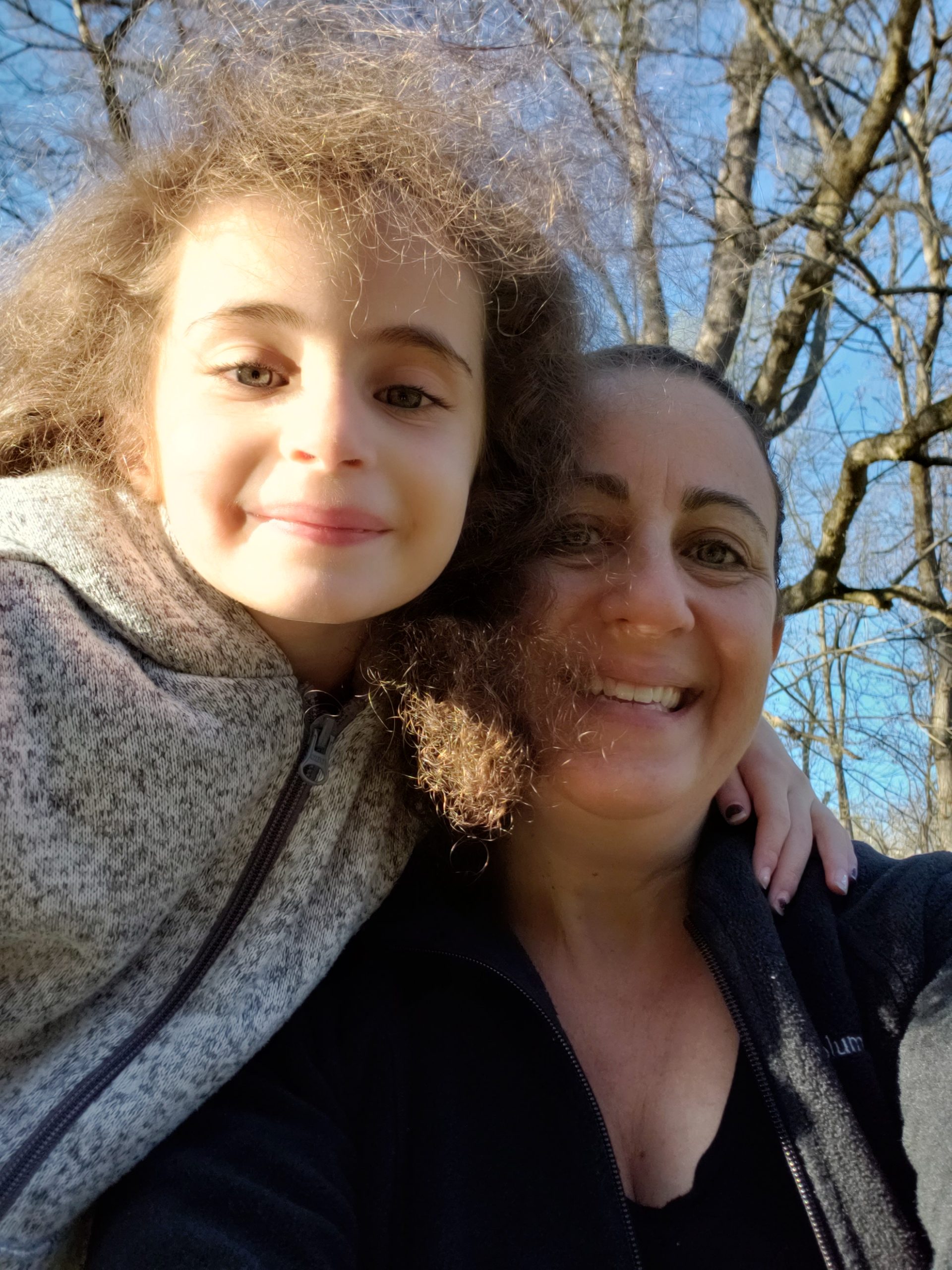 Anne Frances with her daughter.