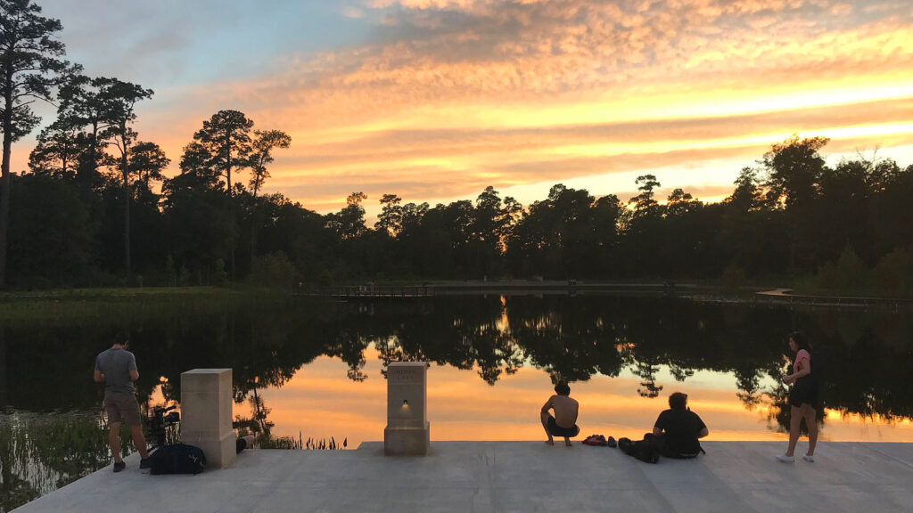 The changes to the Eastern Glades now offer a vista opening to the west of the lake, presenting ever-varying sunsets across the water.