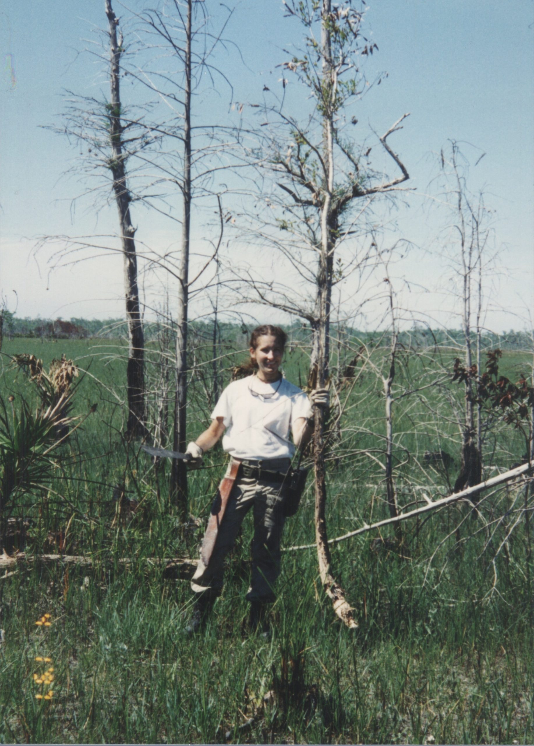 Jennifer’s early forays into conservation included working in the national AmeriCorps volunteer program, 1997.