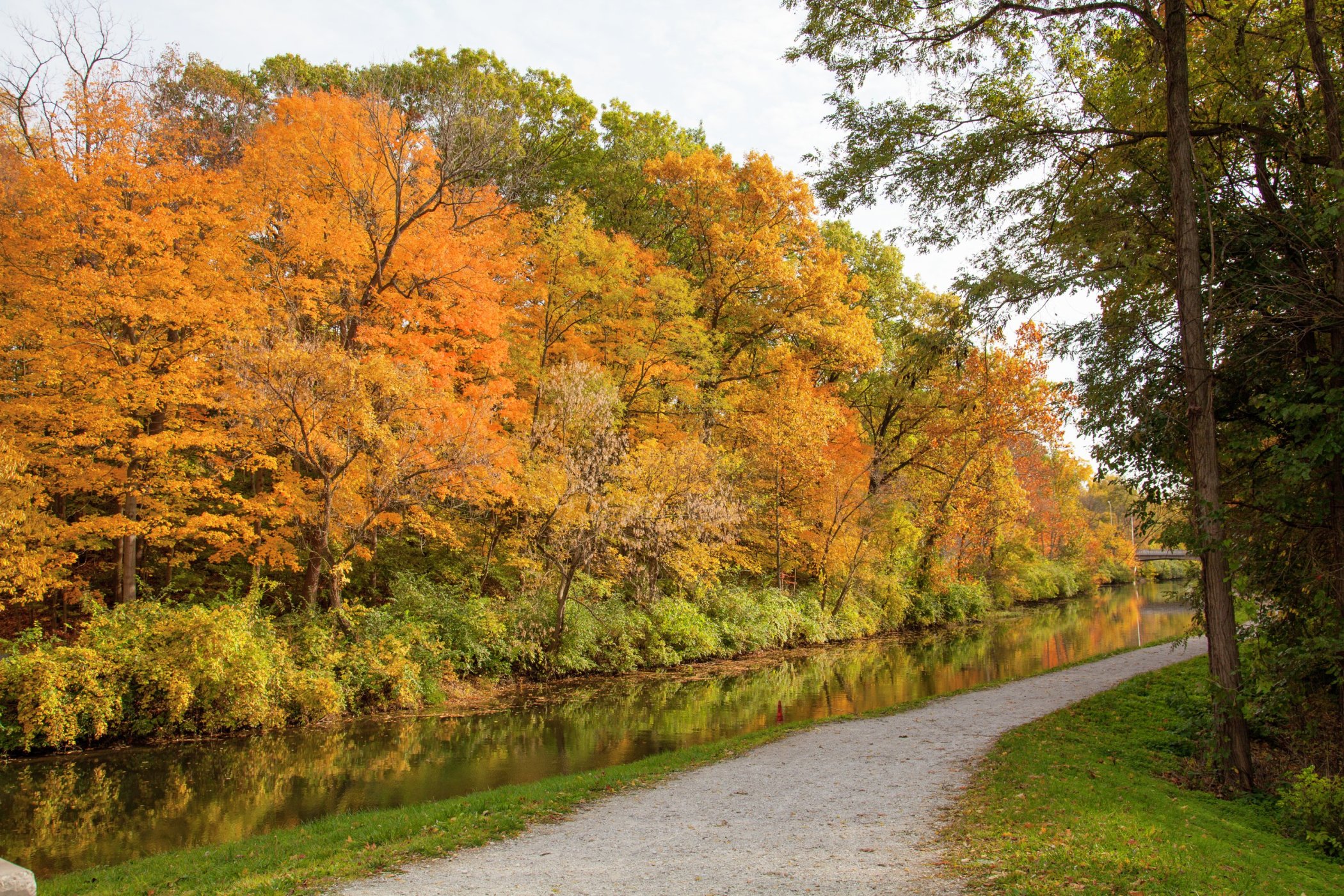 Newfields Art and Nature Park in Autumn.