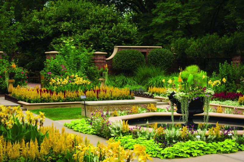 The Hitchcock-Kountze Victorian Garden at Lauritzen Gardens.