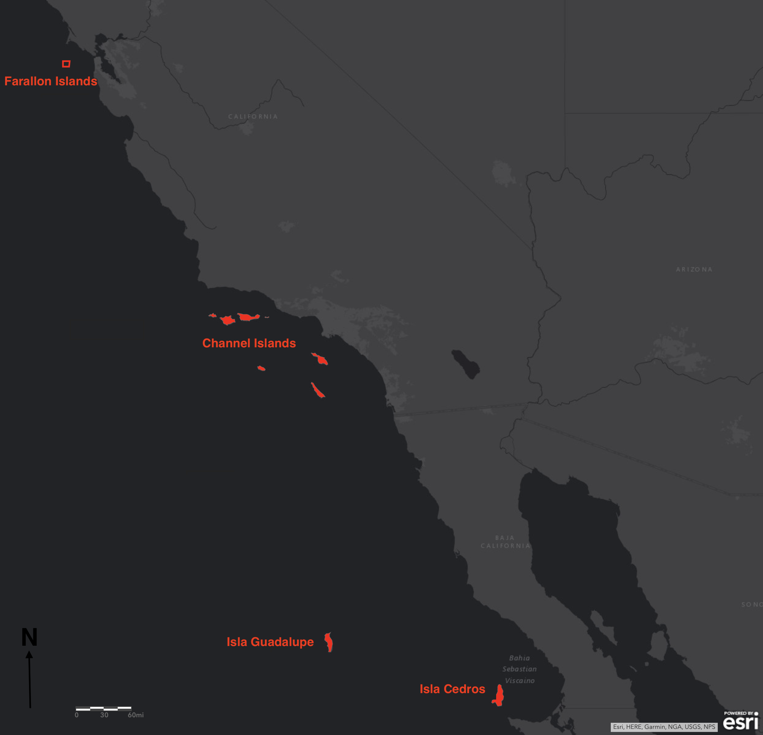 Islands of the Californias Botanical Collaborative map.