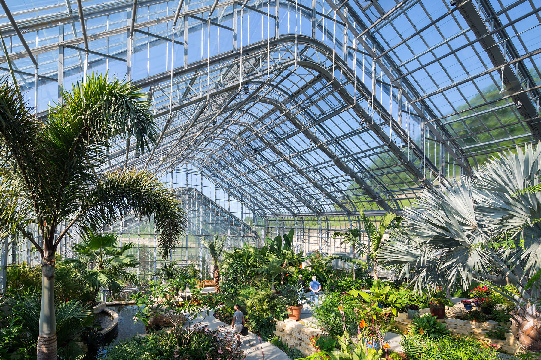 The Lauritzen Gardens Conservatory.