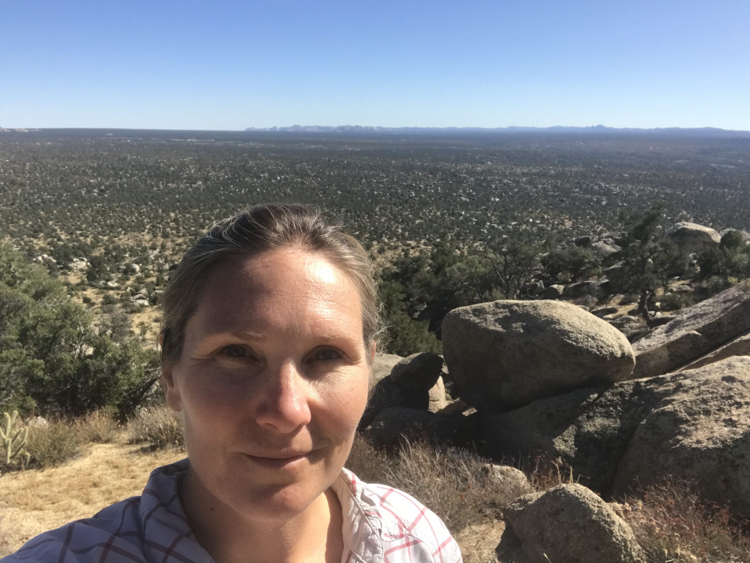 Image of Sula Vanderplank in northern Sierra Juarez of Baja California.