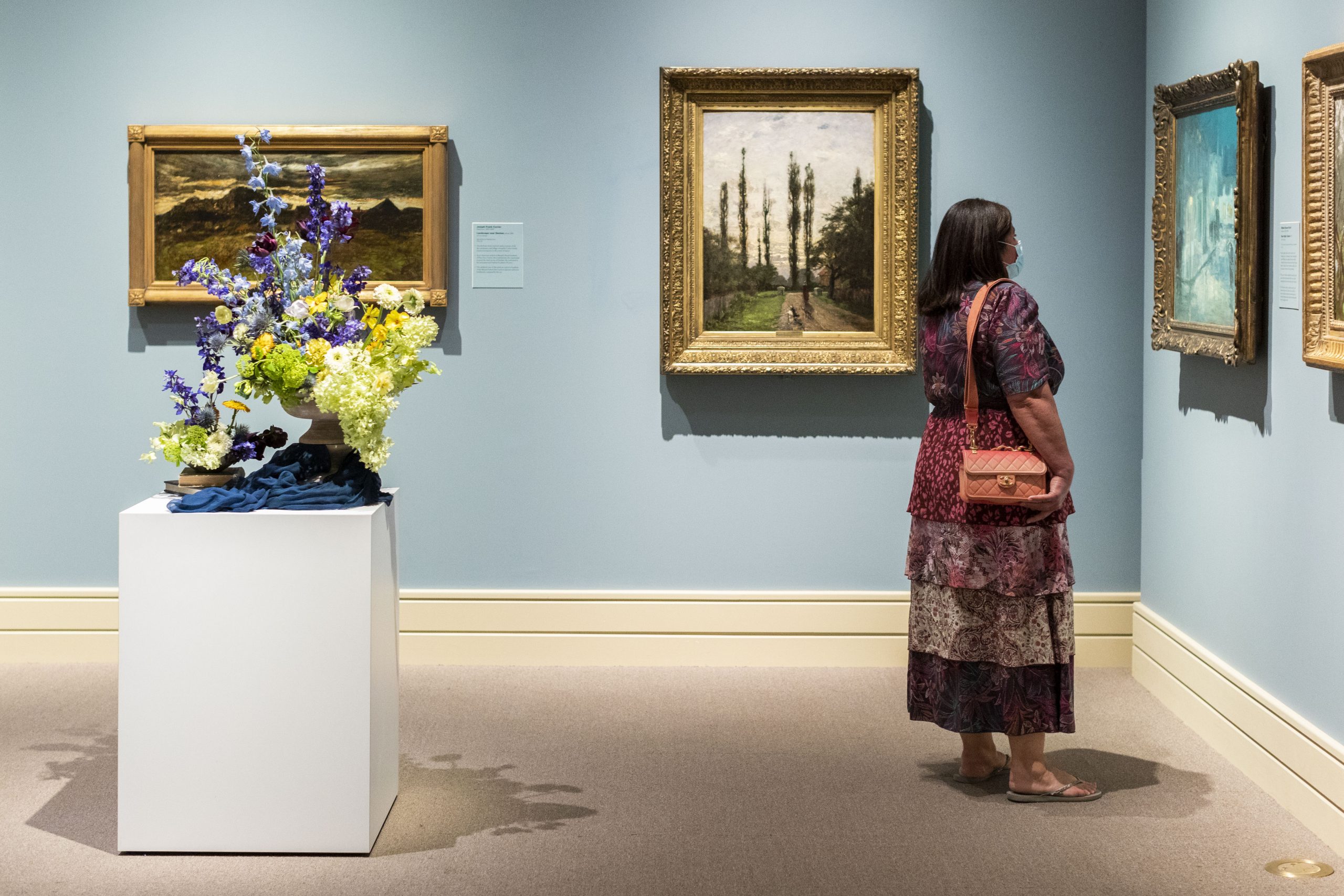 Installation view of Art in Bloom.